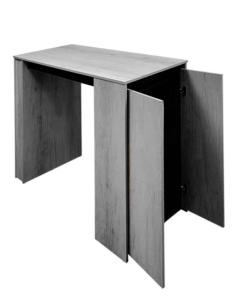 Foto 4 | Barra Desayunadora Para Cocina  Mesa Alta Rectangular  120cm De Altura  Con Puertas Dobles