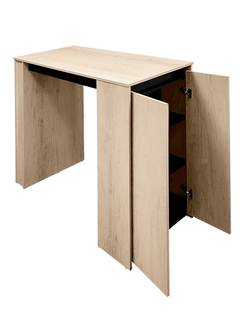 Foto 5 pulgar | Barra Desayunadora Para Cocina  Mesa Alta Rectangular  120cm De Altura  Con Puertas Dobles