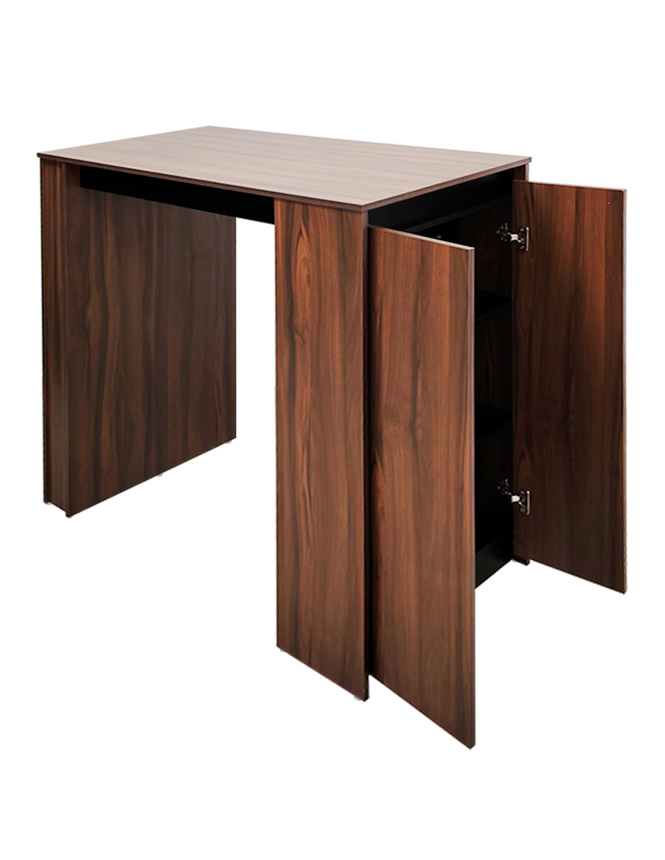 Foto 5 | Barra Desayunadora Para Cocina  Mesa Alta Rectangular  120cm De Altura  Con Puertas Dobles
