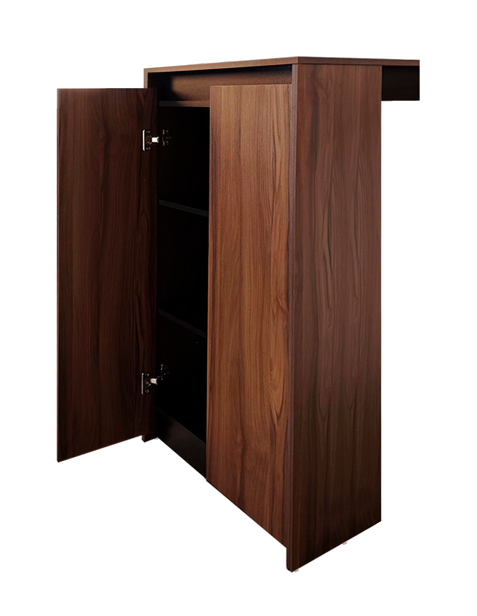 Foto 8 | Barra Desayunadora Para Cocina  Mesa Alta Rectangular  120cm De Altura  Con Puertas Dobles