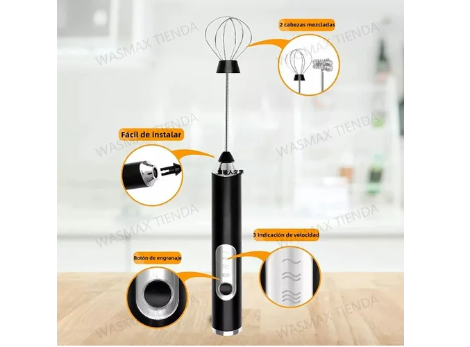 Foto 4 pulgar | Batidor Xtellar Eléctrico Espumador Para Leche Café Y Huevo+2 Regalo