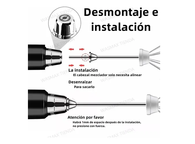 Foto 5 pulgar | Batidor Xtellar Eléctrico Espumador Para Leche Café Y Huevo+2 Regalo