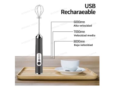 Foto 5 | Batidor Xtellar Eléctrico Espumador Para Leche Café Y Huevo+2 Regalo
