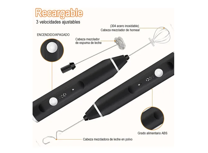 Foto 5 pulgar | Espumador de Leche Xtellar USB 3 Velocidades