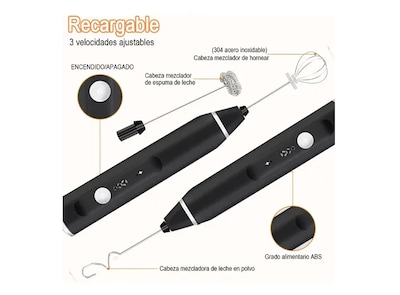 Foto 4 | Espumador de Leche Xtellar USB 3 Velocidades