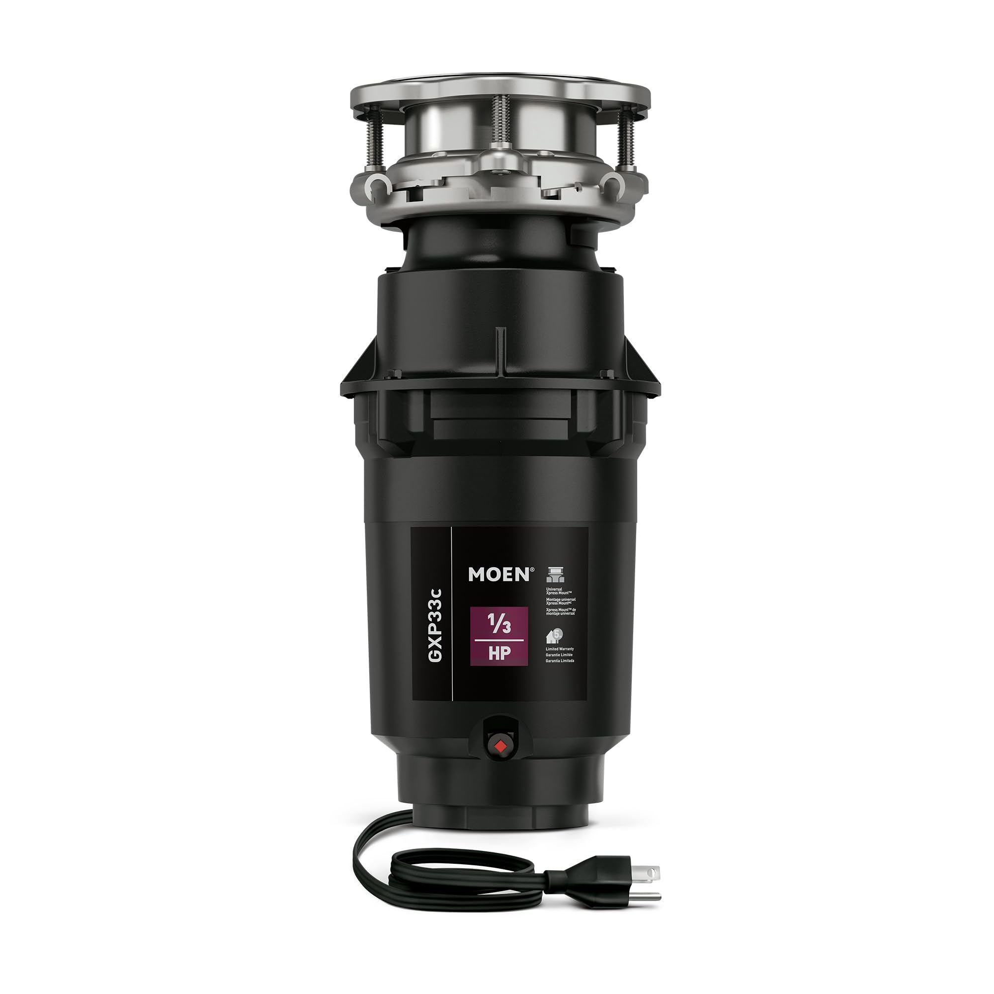Foto 1 | Triturador Moen Gxp33c Lite Series Pro 1/3 Hp Negro - Venta Internacional