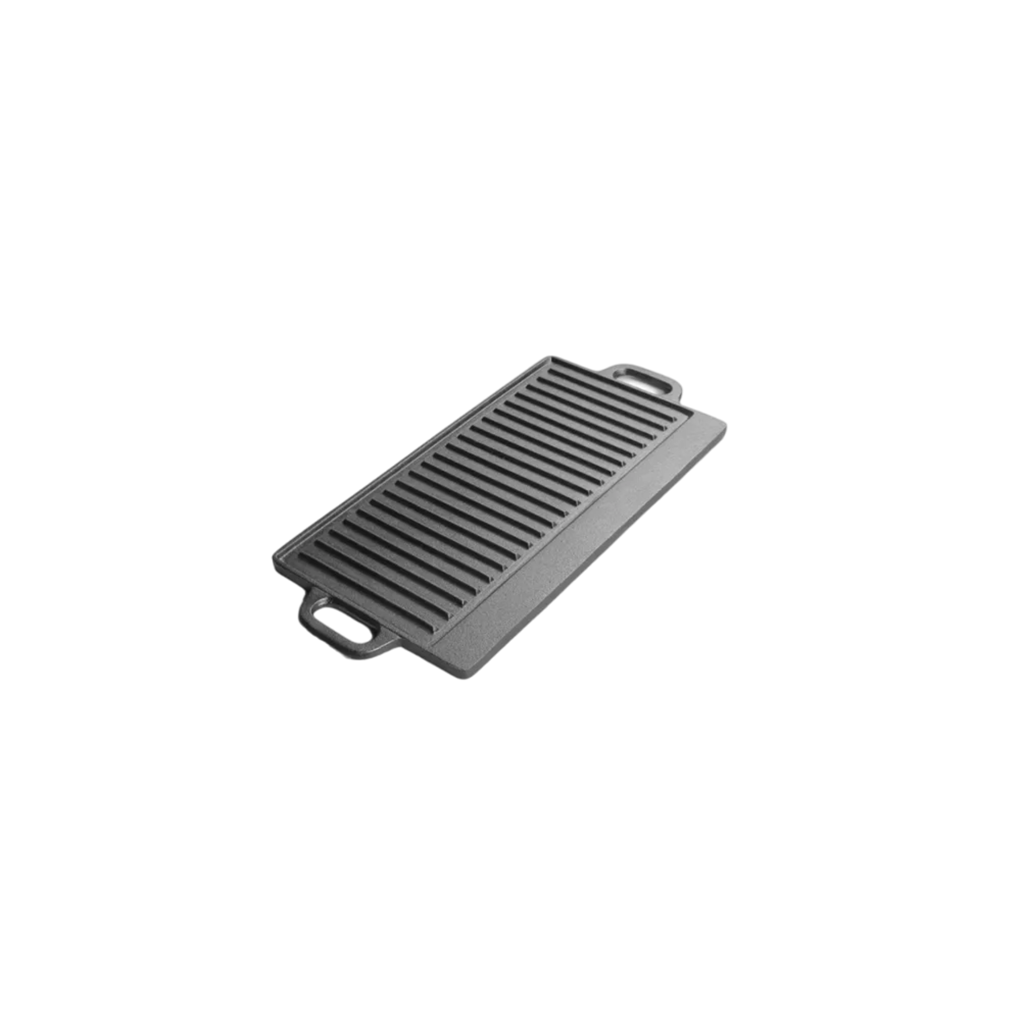 Plancha Grill De Hierro Fundido Reversible, Negro