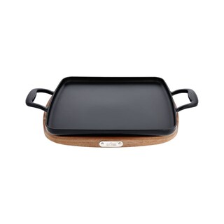Foto 1 | Plancha De Inducción Cuadrada Esmaltada De Hierro Fundido Totalmente Revestida De 28 Cm - Venta Internacional.
