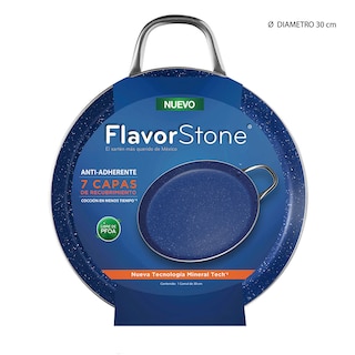 Foto 4 | Comal Antiadherente Flavorstone Redondo 30 Cm Azul