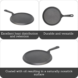 Foto 2 | Hierro Fundido Comal Imusa Presazonado 24 Cm - Venta Internacional.