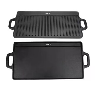 Foto 2 | Plancha Grill De Hierro Fundido Reversible, Negro