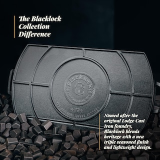 Foto 5 | Estufa Doble De Hierro Fundido Griddle Lodge Blacklock, 25 X 50 Cm - Venta Internacional.
