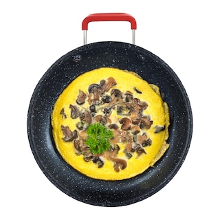 Foto 1 | Comal Bogner 28 cm de Acero Inoxidable Antiadherente Asa Silicón Bpp28