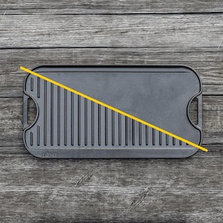 Foto 6 | Hierro Fundido Reversible Grill/griddle Lodge Pro-grid, 20 X 26,5 Cm - Venta Internacional.
