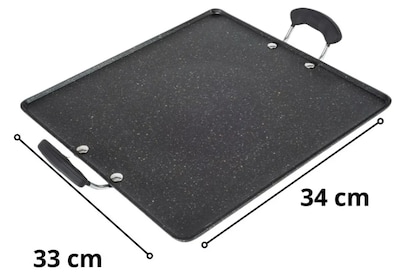 Foto 4 | Xtellar Comal De Alta Calidad Cuadrado Antiadherente Negro 33x34cm Para Inducción