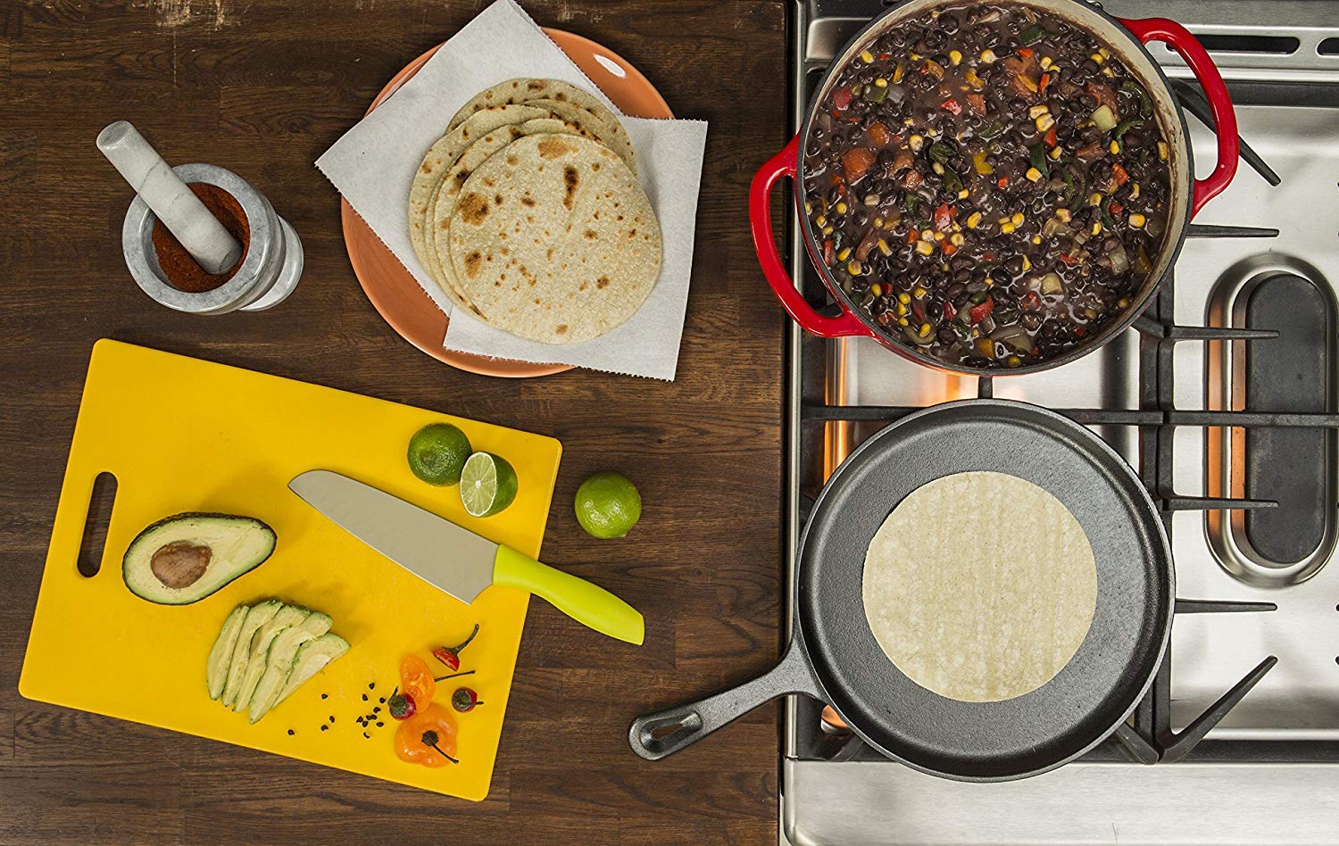 Foto 2 | Griddle Lodge De Hierro Fundido Redondo De 26,67 Cm Con Orificio De Mango De Silicona - Venta Internacional.