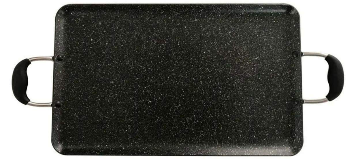 Foto 2 pulgar | Sartén Xtellar Doble Premium Antiadherente Mármol De 48x29cm  Óptimo Para Cocina Saludable En Color Chic Negro