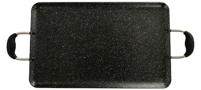 Foto 1 | Sartén Xtellar Doble Premium Antiadherente Mármol De 48x29cm Óptimo Para Cocina Saludable En Color Chic Negro