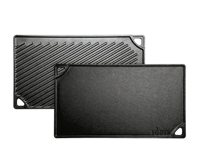 Foto 1 | Hierro Fundido Reversible Grill/griddle Lodge 24 X 43 Cm Presazonado - Venta Internacional.