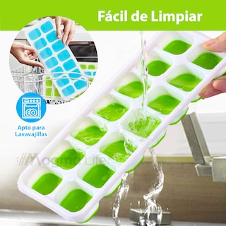 Foto 7 | Magma Life Juego De 4 Moldes Para Hielos De Silicona Con Tapas Fáciles De Desmoldar Y Apilar