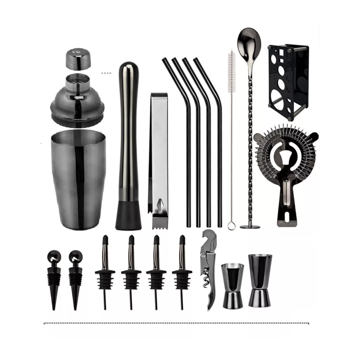 Foto 3 | Kit De Cocteleria 20 Piezas 750ml Eo Safe Imports Esi-17453 Negro