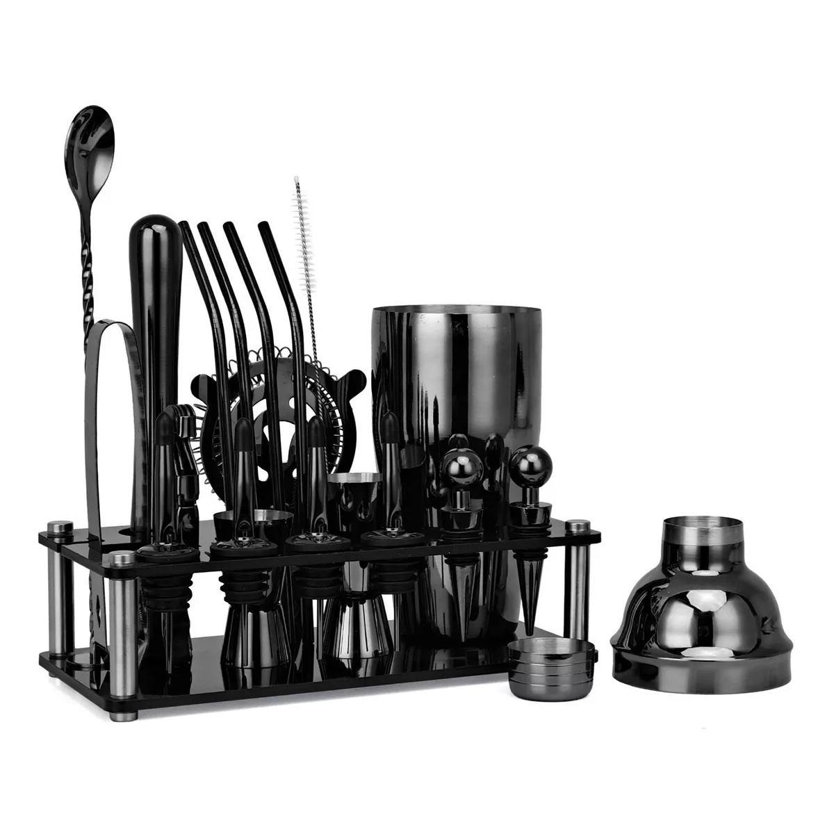 Foto 4 | Kit De Cocteleria 20 Piezas 750ml Eo Safe Imports Esi-17453 Negro