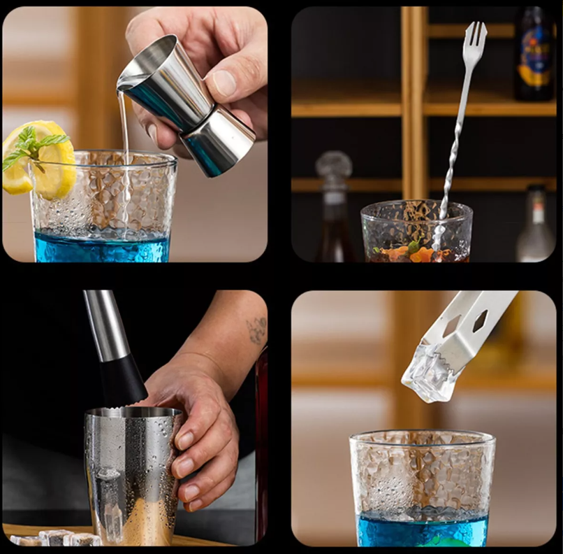 Foto 6 | Juego De Coctelera Xtellar De 23 Piezas De Acero Inoxidable