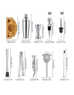 Foto 3 | Kit Bar Cóctel 12 Pz + Termo Güish Gratis