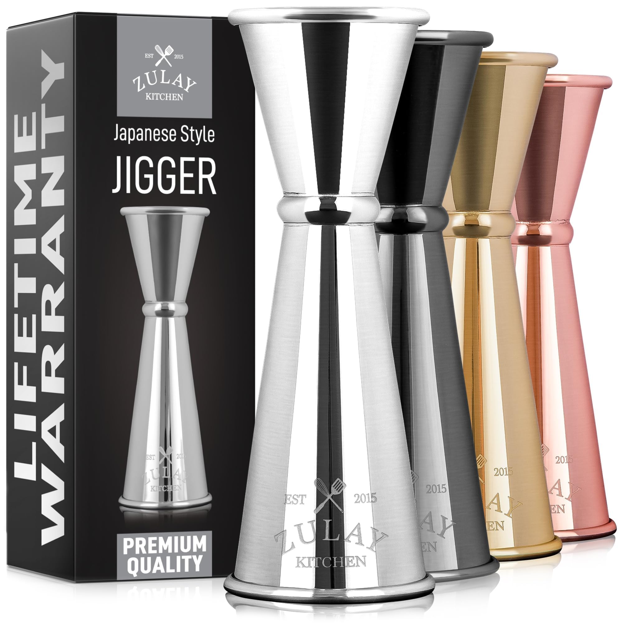 Foto 2 pulgar | Cóctel De Cocina Shot Measure Jigger Zulay, 60 Ml, 30 Ml, Acero Inoxidable - Venta Internacional.