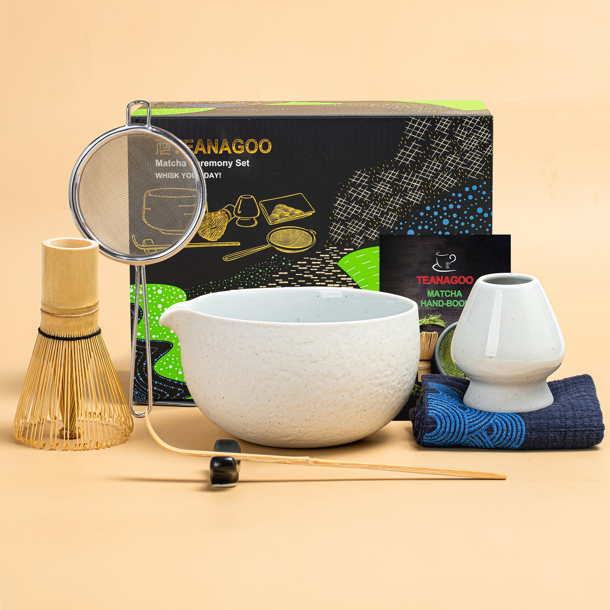 Foto 2 pulgar | Set De Batidores Para Matcha Teanagoo, 7 Unidades, Con Cuenco De 510 Ml, Batidor Y Cuchara - Venta Internacional.
