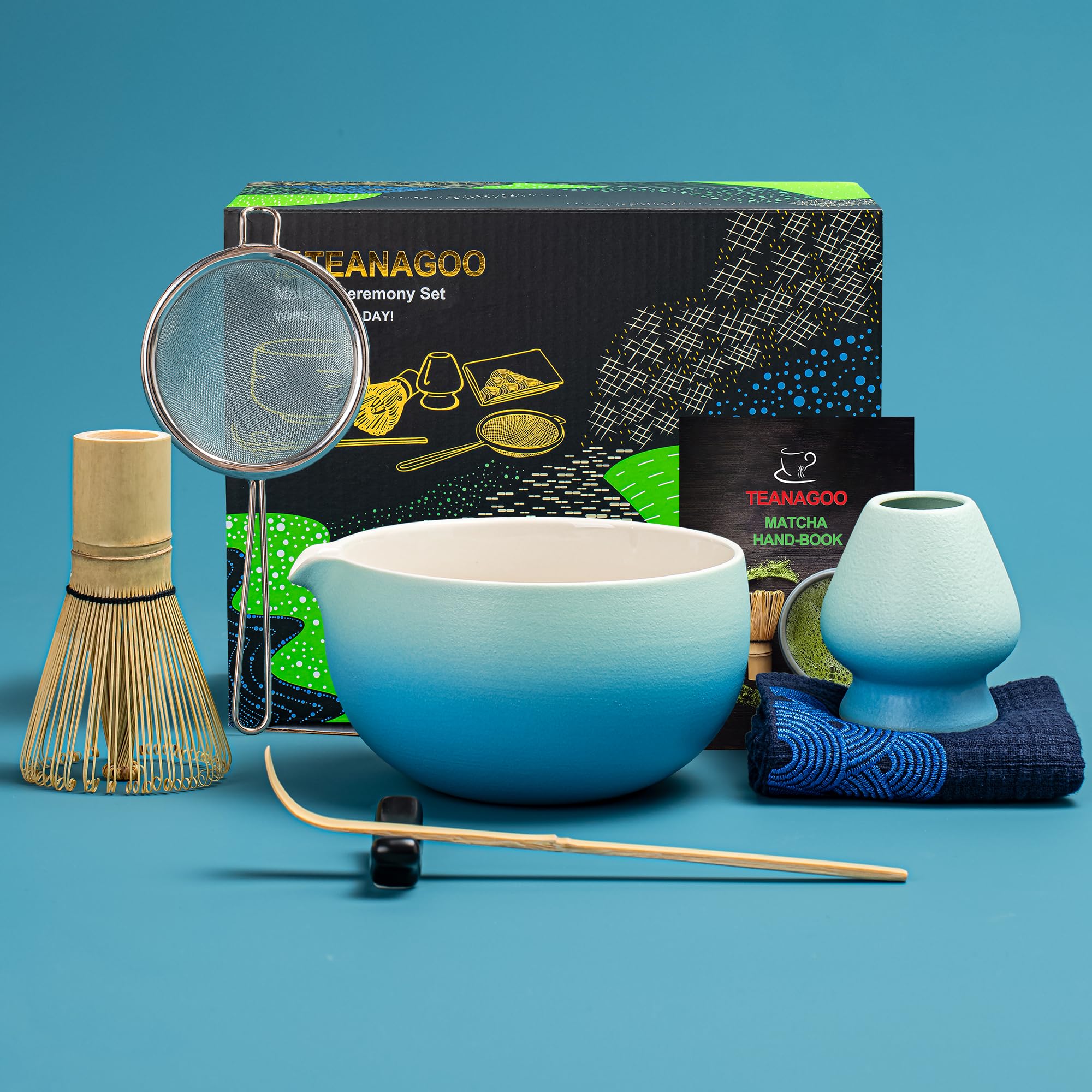 Foto 2 pulgar | Set De Batidores Para Matcha Teanagoo Blue Con Cuenco De 510 Ml  Batidor Y Cuchara - Venta Internacional.