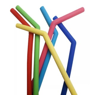 Foto 4 | Popote Silicon Ecológico Flexible 6 Piezas + Cepillo