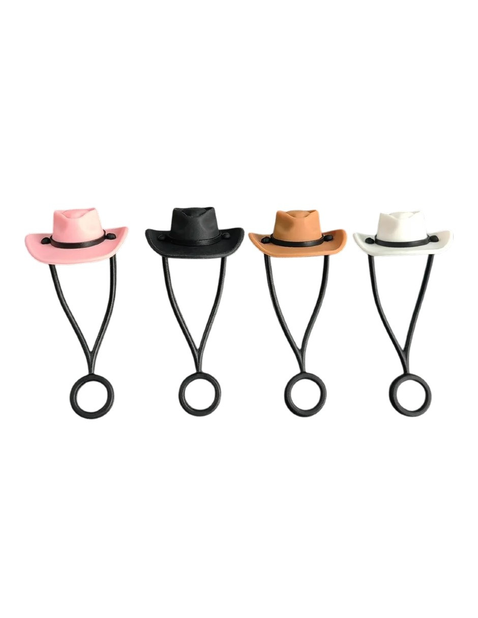 Foto 3 pulgar | Tapas De Vaquero Para Popotes De Silicona 4p