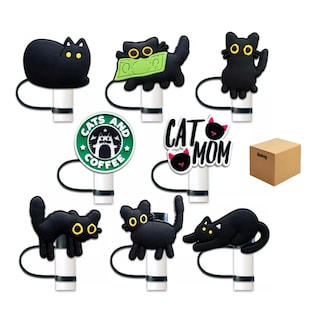 Foto 1 | Tapas De Silicona Reutilizables Belug Para Popotes De Gato Color Negro