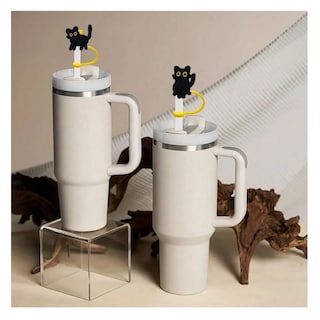 Foto 3 | Tapas De Silicona Reutilizables Belug Para Popotes De Gato Color Negro