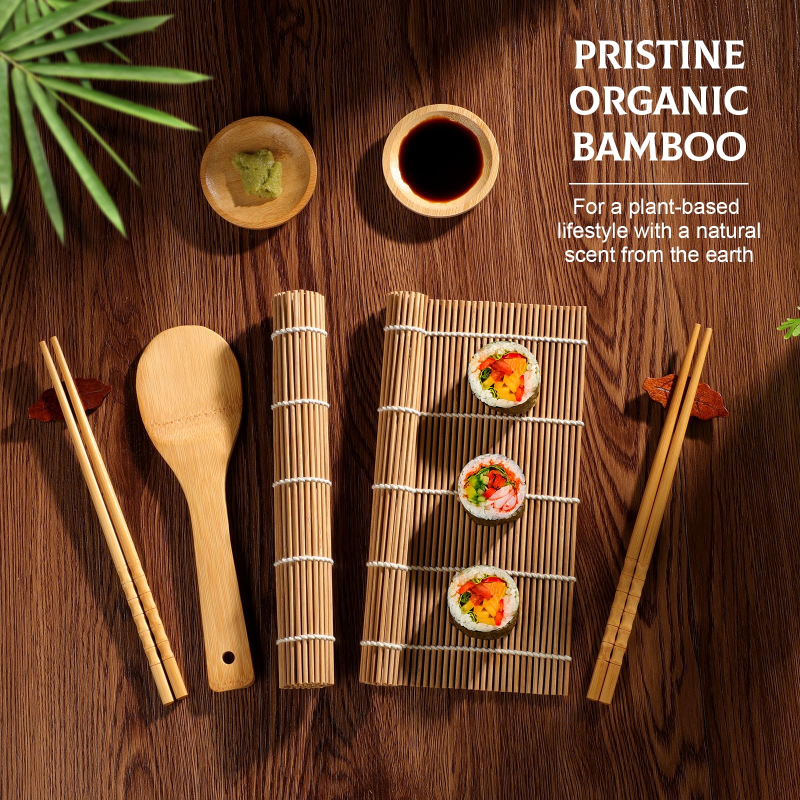 Foto 8 pulgar | Kit para Sushi Delamu 16 en 1 con Tapetes de Bambú - Venta Internacional