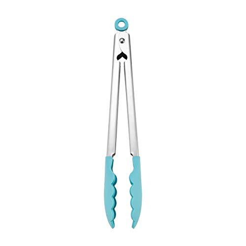 Pinzas Kitchenaid de Acero Inoxidable con Punta de Silicona 26 cm color Aguamarina S - Venta Internacional