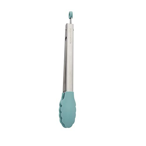 Foto 4 pulgar | Pinzas Kitchenaid de Acero Inoxidable con Punta de Silicona 26 cm color Aguamarina S - Venta Internacional