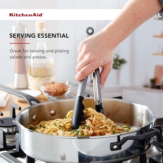 Foto 4 | Pinzas Kitchenaid De Acero Inoxidable Con Punta De Silicona, 23 Cm, Color Negro - Venta Internacional.