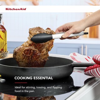 Foto 5 | Pinzas Kitchenaid De Acero Inoxidable Con Punta De Silicona, 23 Cm, Color Negro - Venta Internacional.
