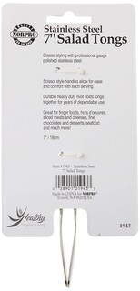 Foto 3 | Pinzas Para Servir Norpro De Acero Inoxidable, 18 Cm - Venta Internacional.