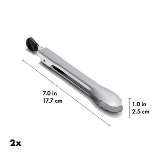 Foto 6 | Pinzas Oxo Good Grips De Acero Inoxidable Mini De 18 Cm, Paquete De 2 - Venta Internacional.