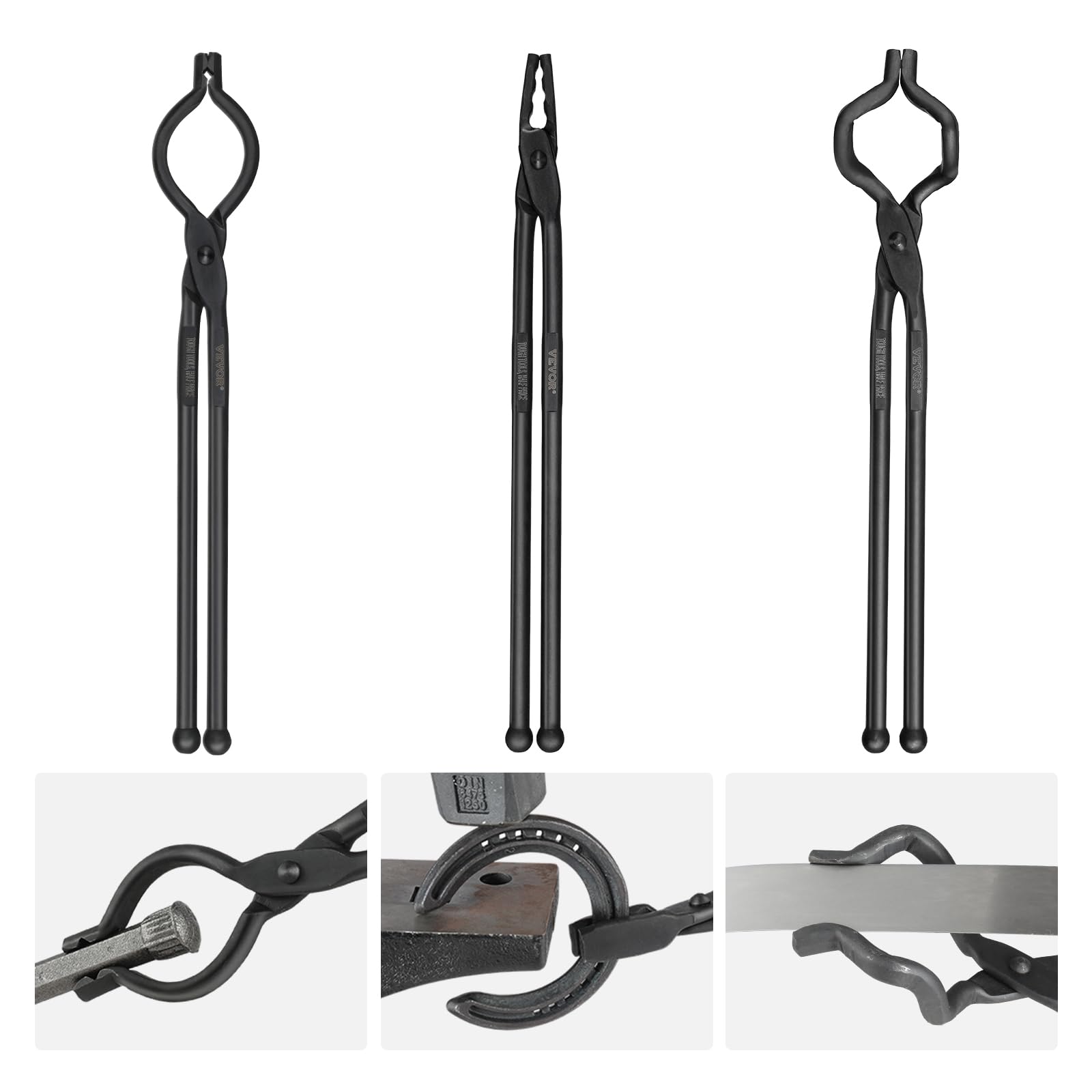 Foto 2 pulgar | Pinzas De Forja Blacksmith Vevor, 3 Unidades, 45 Cm, De Acero Al Carbono - Venta Internacional.