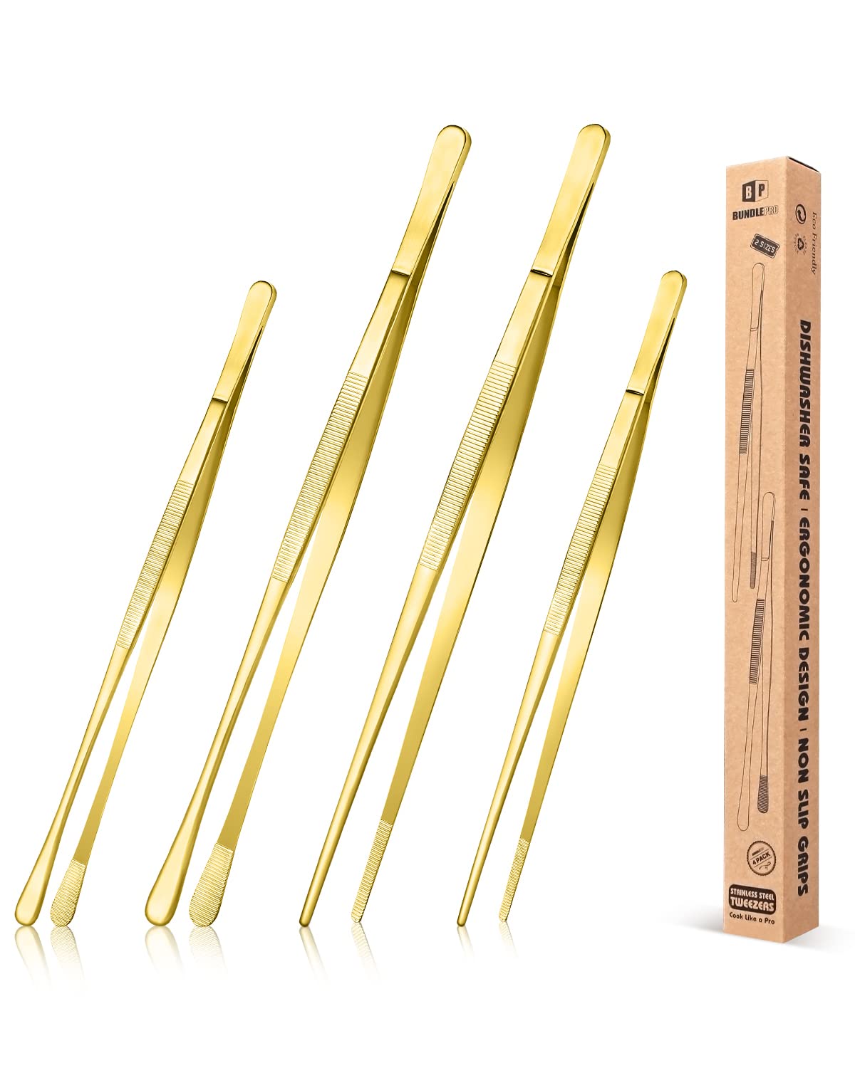 Foto 1 | Pinzas Para Pinzas Bundlepro, Finas, Largas, 30 Cm Y 25 Cm, Acero Inoxidable - Venta Internacional.
