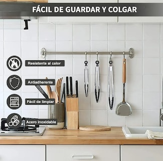 Foto 4 | Xtellar Pinzas Profesionales De Cocina De Acero Inoxidable Y Silicona Juego De 3
