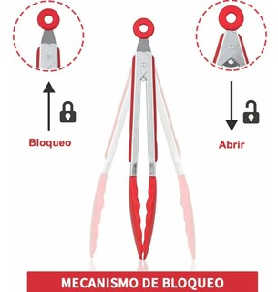 Foto 4 | Xtellar Pinzas Profesionales De Cocina De Acero Inoxidable Y Silicona Juego De 3