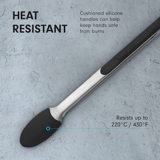 Foto 5 | Pinzas De Bloqueo Messermeister Con Revestimiento De Silicona 30 Cm Color Negro - Venta Internacional.