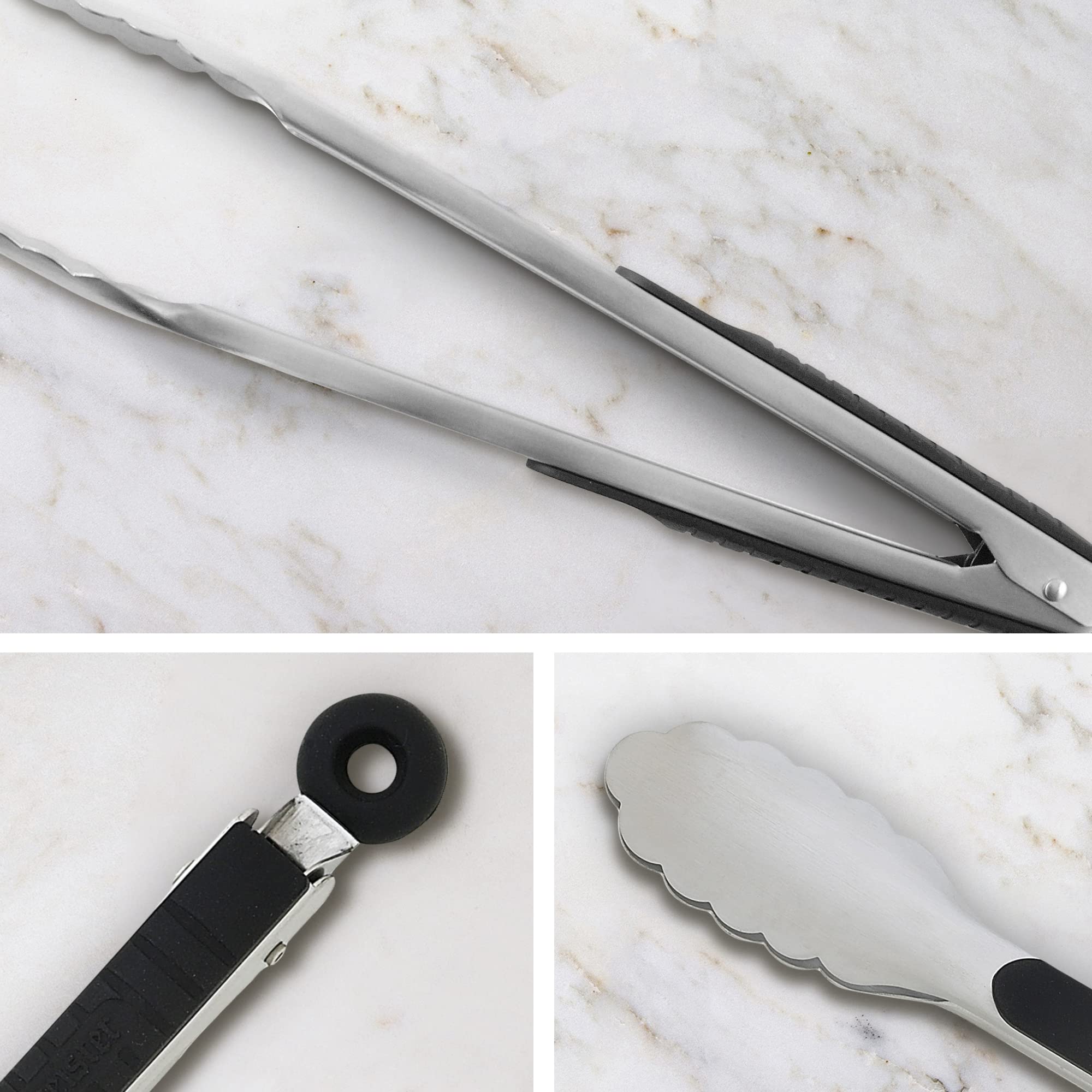 Foto 4 | Pinzas De Cierre Messermeister De Acero Inoxidable De 23 Cm Con Empuñadura De Silicona - Venta Internacional.
