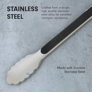 Foto 5 | Pinzas De Cierre Messermeister De Acero Inoxidable De 23 Cm Con Empuñadura De Silicona - Venta Internacional.