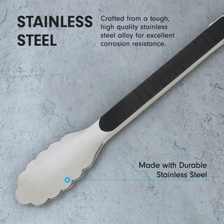 Foto 5 | Pinzas De Cierre Messermeister De Acero Inoxidable 23 Cm Aptas Para Lavavajillas - Venta Internacional.